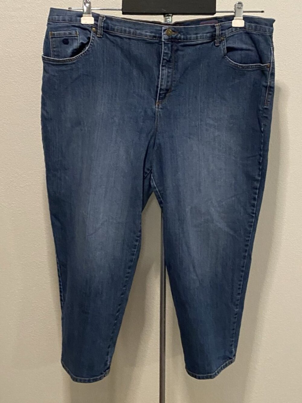 Gloria Vanderbilt Amanda Womens Size 24W Short Jeans 46X27” Highrise